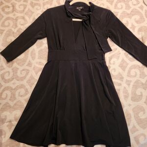 bebe Elegant Black Long Sleeve Dress